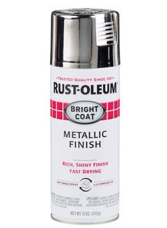 Buy Spray Paint Bright Coat Metallic Finish Gloss Chrome 11oz in UAE