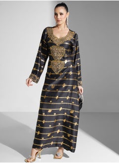 اشتري Embellished Embroidered Jalabiya في الامارات