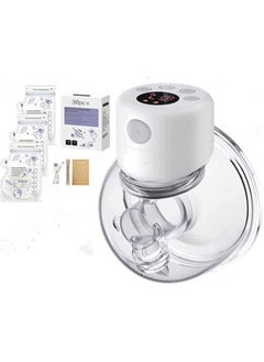 Buy Wearable Breast Pump, S12 Hands Free Breast Pump And Low Noise Painless, 2 Modes 9 Levels Electric Breast Pump Portable, White in Saudi Arabia