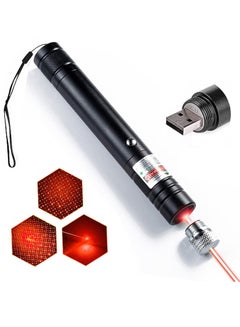 اشتري Laser Pointer Tactical Flashlight with USB Charging Suitable Night Outdoor Work Camping Hiking Hunting في السعودية