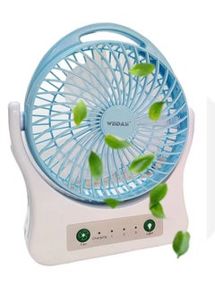 Buy Rechargeable Emergency Fan with Light Weidasi  -202 in Saudi Arabia