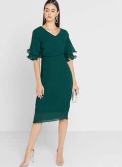 Buy Layered Sleeve Bodycon Dress in UAE