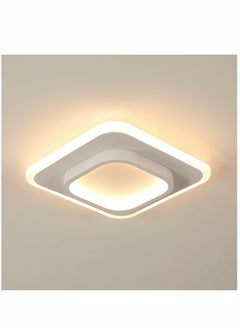 Buy Modern LED Ceiling Light Fixture 21W Square Ceiling Lighting Warm White 3000K Flush Mount Ceiling Light for Hallway Corridor Kitchen Closet Laundry in Saudi Arabia