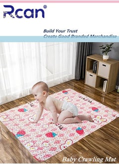 Buy Portable Baby Play Mat Machine Washable, Foldable Crawling Mat, Cotton Baby Fence Mat, All-In-One Crawling Mat Non-Slip Baby Floor Mat, Kids Tent Mat, Large Travel Play Mat, for Baby in Saudi Arabia