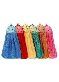 Buy Microfiber Kitchen Towels 6 Pieces - Multi color in Egypt