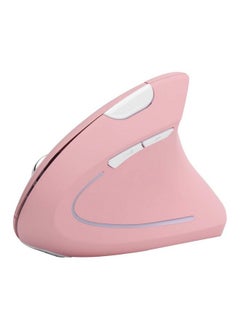 Buy Ergonomic Vertical Mouse 2.4G Wireless Optical Game Mouse Rgb Backlight Adjustable 4Level 2400Dpi 6 Button For Pc Laptop Desktop(Pink) in UAE