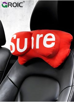 اشتري 1 Pack Car Headrest Pillow Neck Support, Super Cozy Car Headrest Pillow, Car Neck Pillow, Ergonomic Design, Travel Pillow Car Pillow for Neck/Back Pain Relief Creativity Car Interior Supplies في السعودية