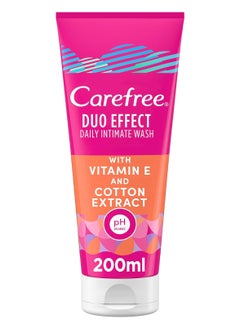 Buy Carefree Intimate Wash With Vitamin E & Cotton Extract 200 ml in Saudi Arabia