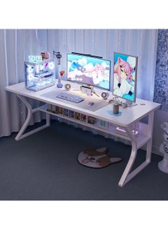 اشتري Computer Gaming Desk Multipurpose Under-Storage C-Shaped Modern Table في الامارات