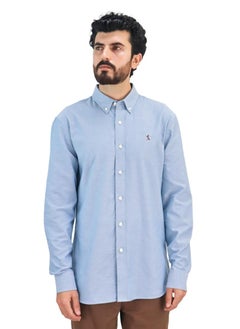 اشتري Men's Lion Oxford Shirt - Blue في السعودية