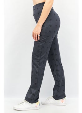 اشتري Women Sportswear Fit Allover Print Pull On Pant, Charcoal Grey في الامارات