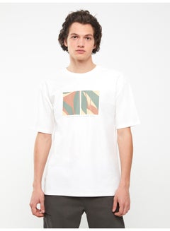 اشتري Crew Neck Short Sleeve Printed Combed Cotton Men's T-shirt في مصر