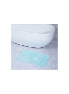 Buy Hudson Quickdry Microfibre Bathmat 50x80cm Blue in UAE