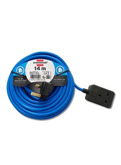 Buy Brennenstuhl 14m Extension cable, blue, H05VV3G1,5mm, 240V, with BS plug, 1166503015, Standard extension cord in UAE