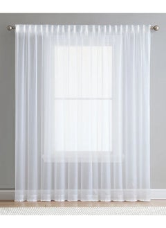 اشتري Luxury Voile Curtains Luxury Fabric1Piece White-300x300 في مصر