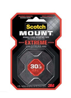 Buy Scotch Extremely Strong Mounting Tape Black in Saudi Arabia