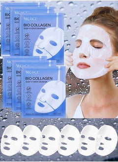 Buy Bio Collagen Mask Collagen Face Mask Hydrating Overnight Mask Pore Minimizing Elasticity Improvement Bio Collagen Real Deep Mask Firming Moisturizing Nourishing Smooth Bio Collagen Face Mask 34g x 6 in UAE