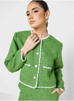 Buy Pocket Detail Button Jacket in UAE