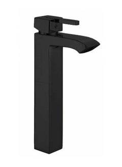 Buy Project Single-lever Basin Mixer On The Floor And Overflow Black RAK-14021 in Egypt