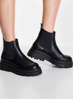 Buy Women Ankle Boots Black in UAE