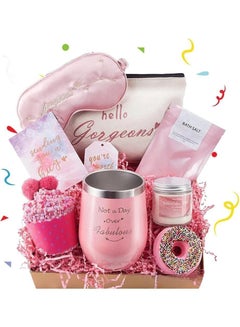 Buy Gifts Basket for Women - Birthday Gift Box Set Contains 11 Items Inspirational Gift,Relaxing Spa Care Package for Women Friendship,Friend Gifts for Women in Saudi Arabia