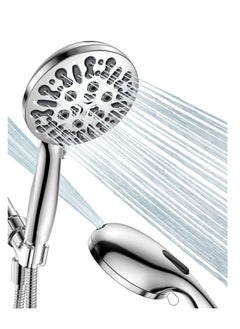 اشتري Shower Head High Pressure 8 Modes Shower Head with Handheld Built in Power Wash to Clean Tub Tile  Pets 4 7 Detachable Showerhead with 71 Inches Extra Long Hose في السعودية