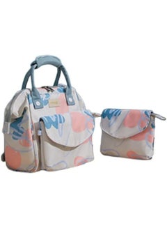 اشتري Diaper Bag Backpack, Stylish & Lightweight Nappy Bags Waterproof Cross-body Babg Bags Insulated Durable Travel Maternity Backpack with Handbag Fashion Tote Bag في الامارات