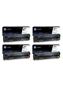 Buy Pack of 4 HP 207A Original LaserJet Toner Cartridge | Works with HP Color Laserjet Pro M255 M282 M283 Black, Cyan, Yellow & Magenta in UAE