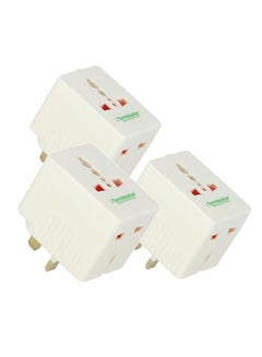 Buy Pack Of 3 Universal Multi Plug Socket Adapter in UAE