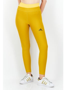 Buy Women Sportswear Fit Training Legging, Mustard in UAE