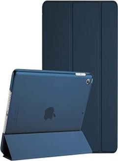 Buy Next store iPad Case Compatible with iPad 7th/8th/9th Generation 10.2 Inch, Soft TPU Folio Protective Cover with Apple Pencil Holder, Full Body Protection (Navy) in Egypt