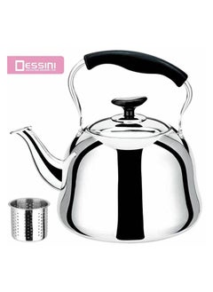 اشتري Dessini Stainless Steel Tea Kettle With Strainler 3L في الامارات