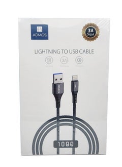 Buy IPhone To USB Nylon Braided 3A Fast Charging Cable 1m in Saudi Arabia