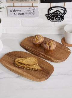 Buy Kora Set Of 2 Serving And Chopping Board in UAE