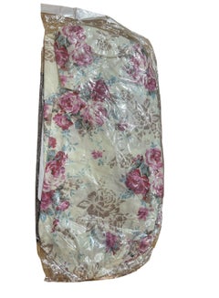 Buy Heavy Duty Iron Table Cover Iron Table Cover with Easy Install Liner Floral Beige in Egypt