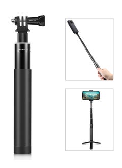 Buy PULUZ 70cm Metal Selfie Stick Monopod with Invisible Adapter Base & Screw for Insta360 One RS / X2 / X3 in UAE