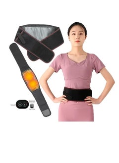 اشتري Waist Heating Pad bag Electric Heating Waist Massage Belt for Lower Back and Abdominal Pain Lower Back Hot Pain Relief في الامارات