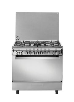 Buy Ruslan Gas Oven, 5 Burners, 60x90Cm, Steel, Sides,Full Safety - 9605RD in Saudi Arabia