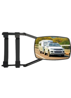 Buy Towing Mirror, Universal 360° Swivel Adjustable Clamping Trailer Mirror, Extended Mirror for Camper RV Tractor Car Truck Trailer 1pcs, Black in UAE