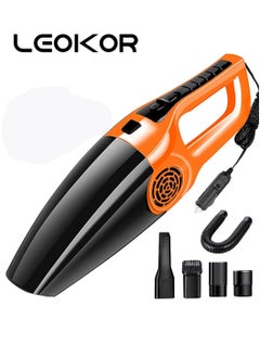 اشتري Car Vacuum Cleaner High Power 120W Black/Orange في السعودية