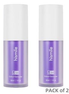 Buy 2 pieces Hismile v34 Colour Corrector, Purple Teeth Whitening, Tooth Stain Removal, Teeth Whitening Booster, Purple Toothpaste, Colour Correcting, Hismile V34, Hismile Colour Corrector, Tooth Colour C in UAE