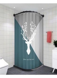 Buy Beautiful Deer Printed Shower Curtain in UAE