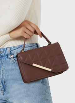 اشتري Quilted  Satchel  Bag With Wallet في الامارات