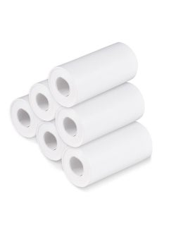 اشتري Thermal Paper Roll 57*30mm Printing Paper for Label Printer Kids Instant Camera Refill Print Paper,  Pack of 6 Rolls في السعودية