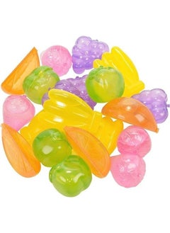 Buy Pack of 10 Random Different Color Fruit Reusable Ice Cubes Filled with Pure Water multicolour in Egypt