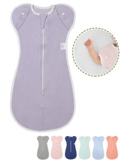 Buy Baby Swaddle , Baby Sleep Sack for 0-9 Month, Self-Soothing Swaddles for Newborns, New Born Essentials for Baby, Purple in Saudi Arabia