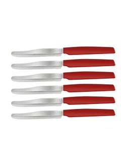 اشتري Pedrini Kitchen Knives Set 6Pcs Red Handle(04Gd028) (72) في الامارات