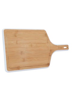 Buy Wood Cutting and Serving Board with Colored Edge and Large Handle in Saudi Arabia