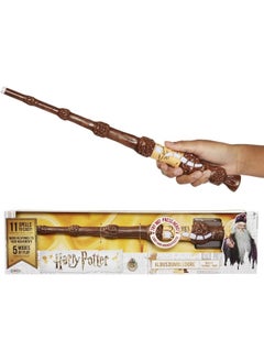 Buy Harry Potter, Albus Dumbledore's Wizard Training Wand - 11 SPELLS TO CAST! in UAE