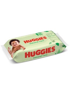 Buy Huggies Natural Baby Wipes, Aloe Vera Wipes, 1 Pack x 56 Wipes in Saudi Arabia